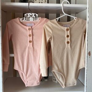 SweetHoney ribbed layering bodysuits 2t